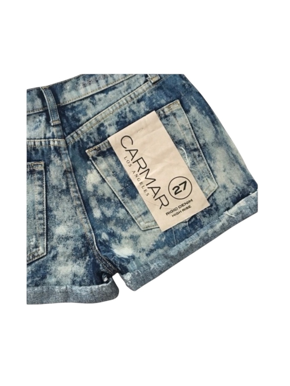 new LF Carmar ❉ Vintage 80’s Acid High Rise Cut Off Rolled Cuff Hem Shorts ❉ 27 - Picture 10 of 16